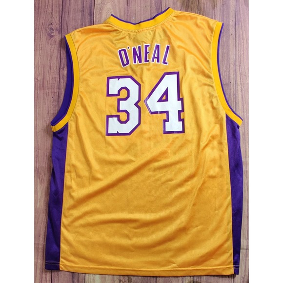 NEW SHAQUILLE O'NEAL LA LAKERS JERSEY REEBOK XL - Picture 2 of 8